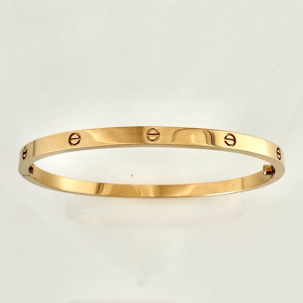 Gold Screw Bracelet Small Model - Picture 3 of 11